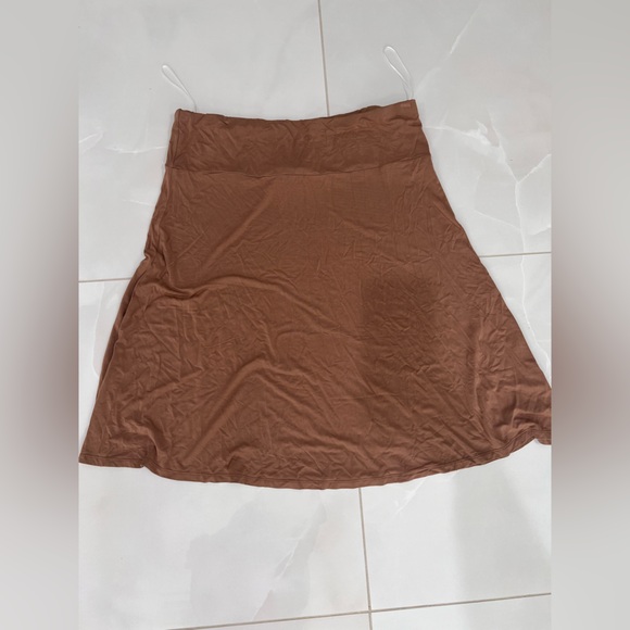 Maya Brown Elegant Brown‎ Women's Skirt - Picture 1 of 3
